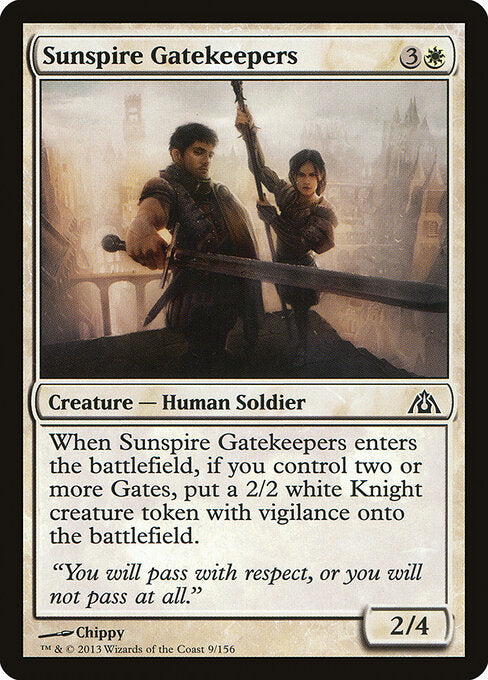 Porteiros da Espiral Solar / Sunspire Gatekeepers - Magic: The Gathering - MoxLand