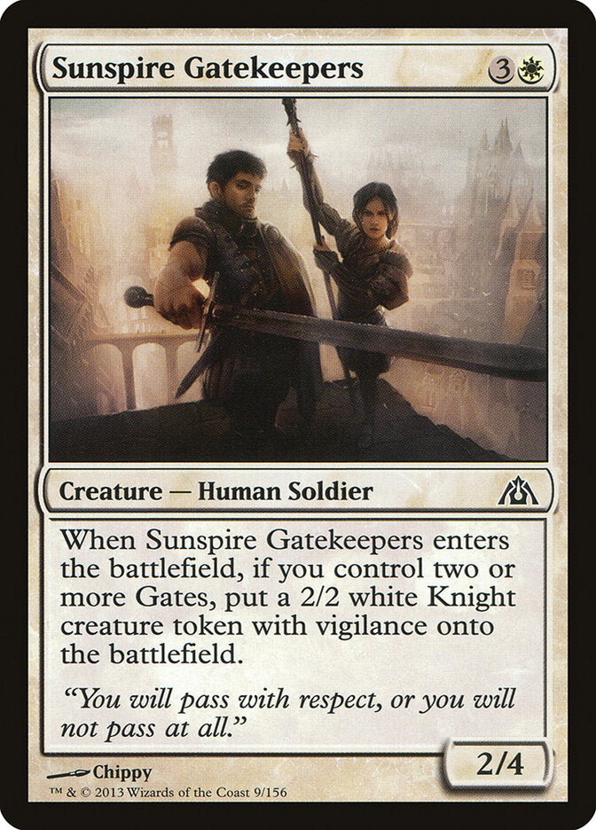 Porteiros da Espiral Solar / Sunspire Gatekeepers - Magic: The Gathering - MoxLand