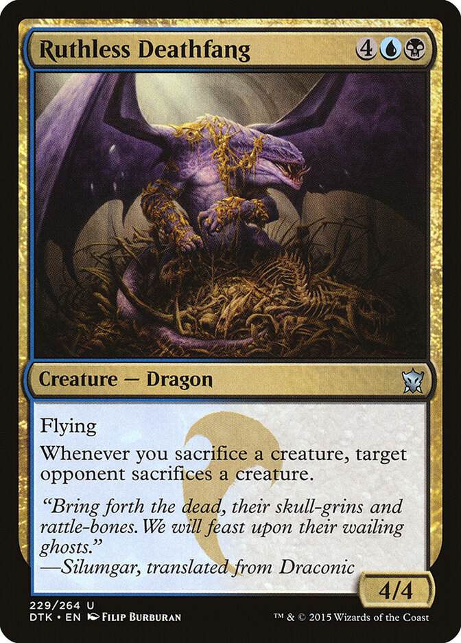 Presa Mortal Inclemente / Ruthless Deathfang - Magic: The Gathering - MoxLand