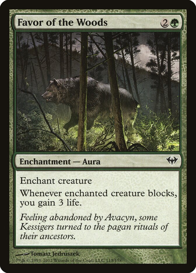 Proteção do Bosque / Favor of the Woods - Magic: The Gathering - MoxLand