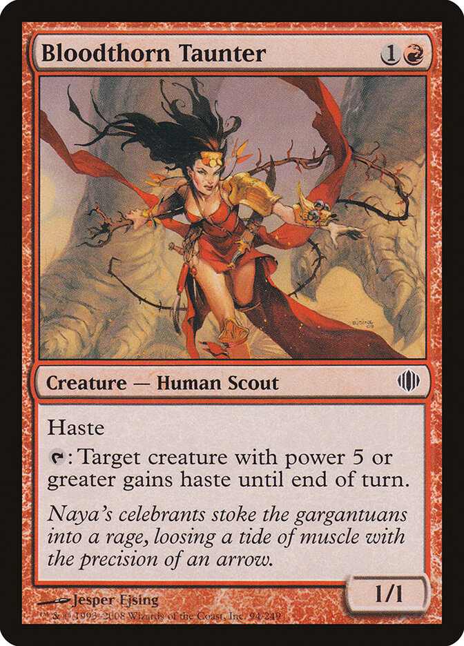 Provocadora do Espinho Sanguinário / Bloodthorn Taunter - Magic: The Gathering - MoxLand