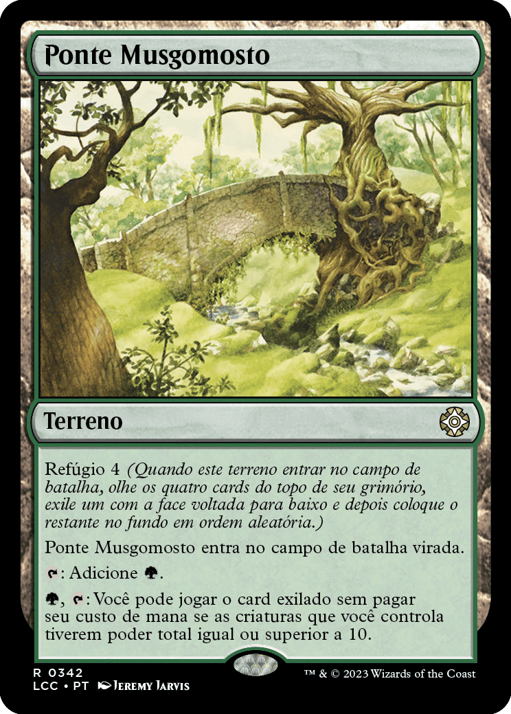 Ponte Musgomosto / Mosswort Bridge - Magic: The Gathering - MoxLand