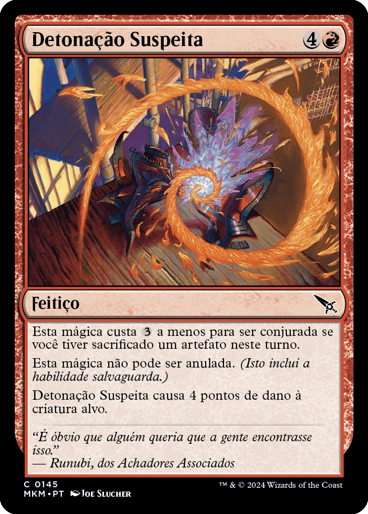 Detonação Suspeita / Suspicious Detonation - Magic: The Gathering - MoxLand