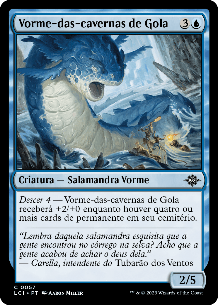 Vorme-das-cavernas de Gola / Frilled Cave-Wurm - Magic: The Gathering - MoxLand