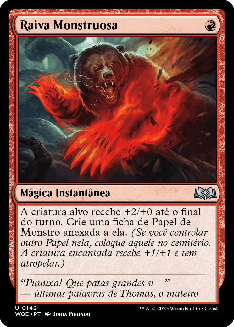 Raiva Monstruosa / Monstrous Rage - Magic: The Gathering - MoxLand