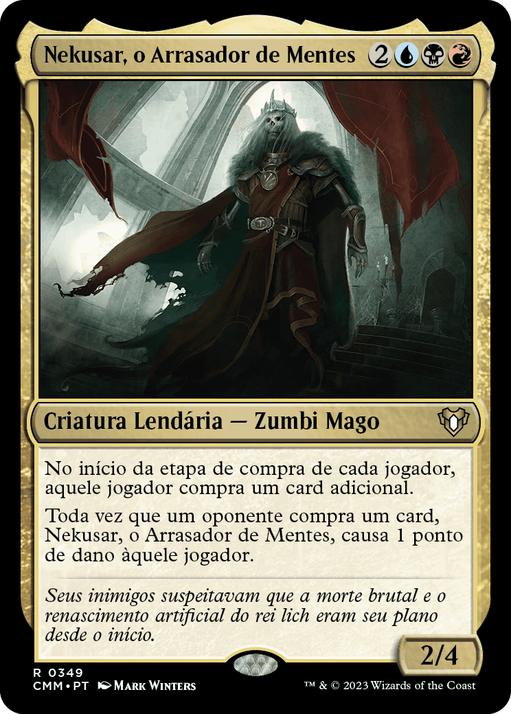 Nekusar, o Arrasador de Mentes / Nekusar, the Mindrazer - Magic: The Gathering - MoxLand