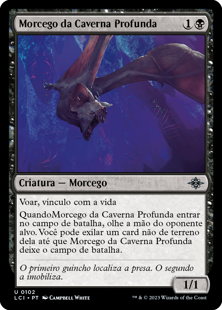 Morcego da Caverna Profunda / Deep-Cavern Bat - Magic: The Gathering - MoxLand