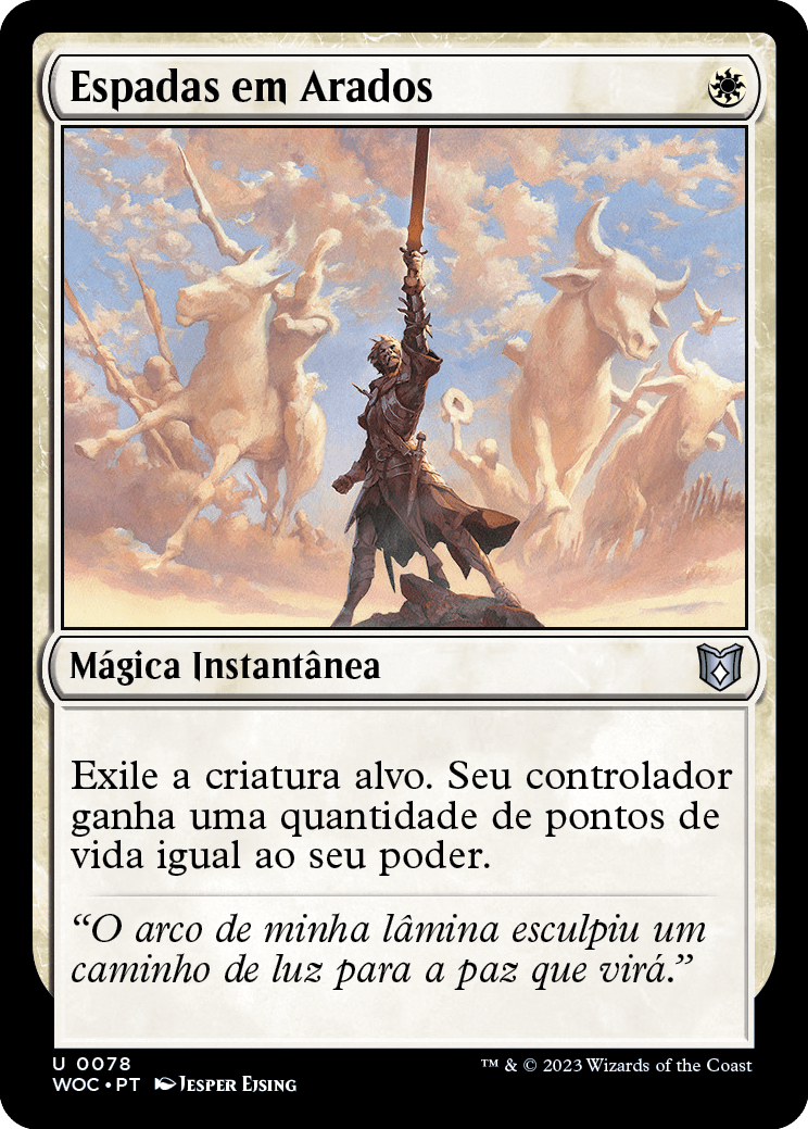 Espadas em Arados / Swords to Plowshares - Magic: The Gathering - MoxLand