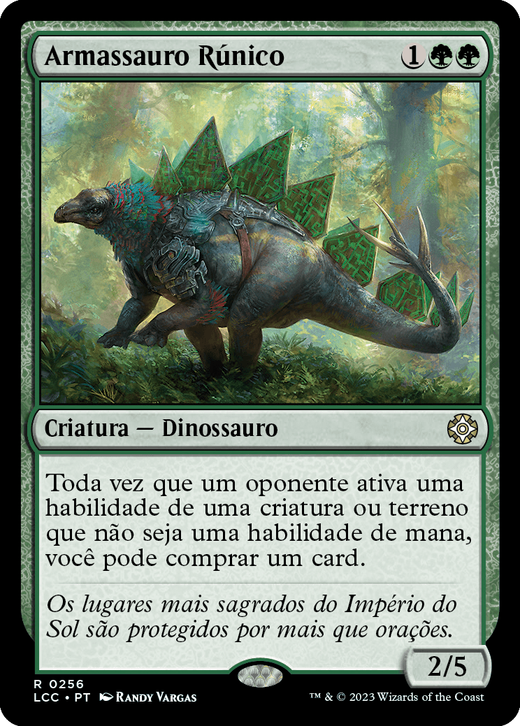 Armassauro Rúnico / Runic Armasaur - Magic: The Gathering - MoxLand