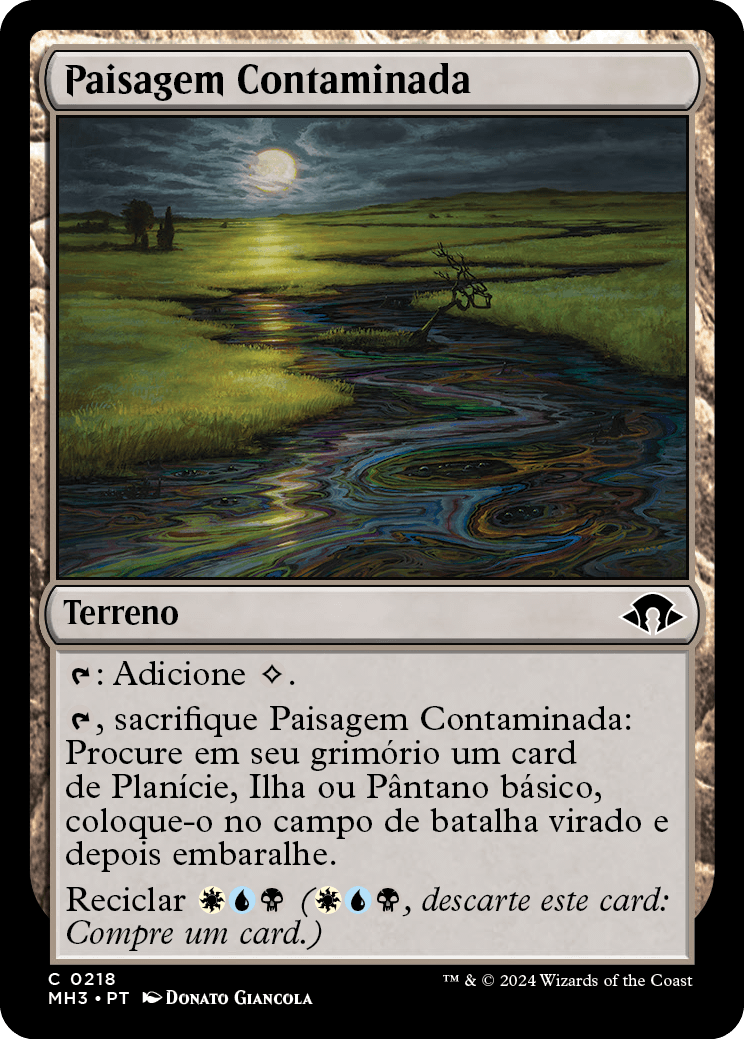 Paisagem Contaminada / Contaminated Landscape - Magic: The Gathering - MoxLand
