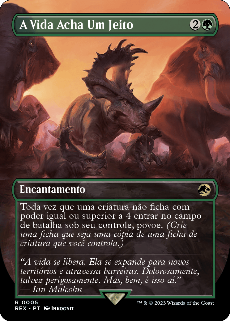 A Vida Acha Um Jeito / Life Finds a Way - Magic: The Gathering - MoxLand