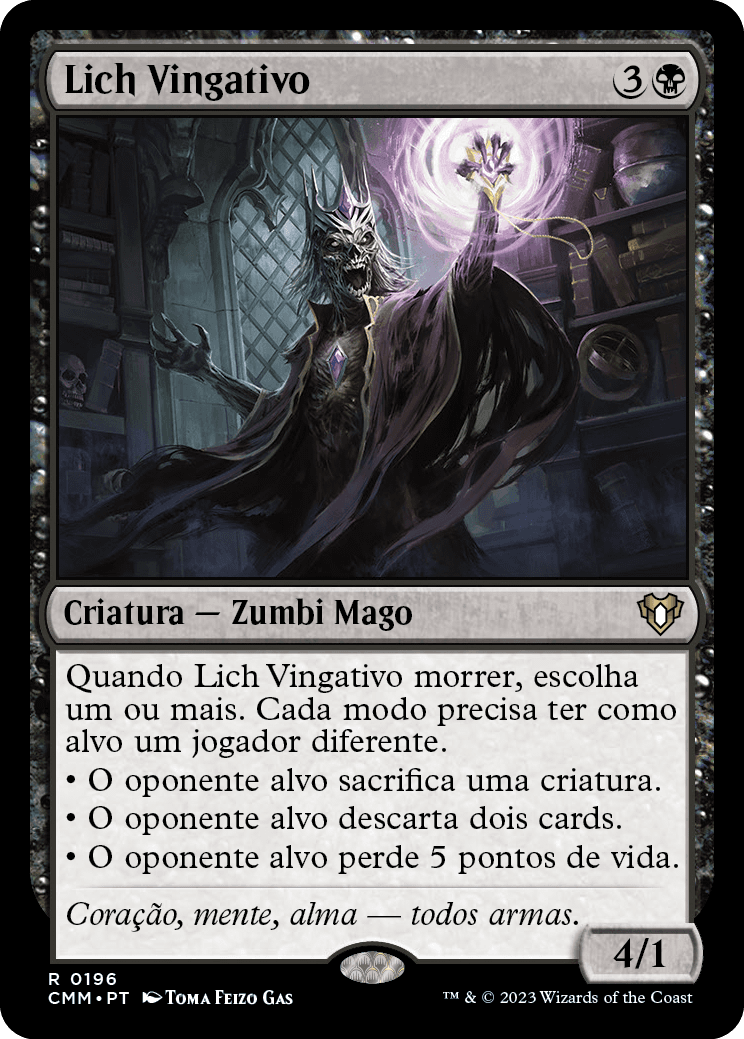 Lich Vingativo / Vindictive Lich - Magic: The Gathering - MoxLand