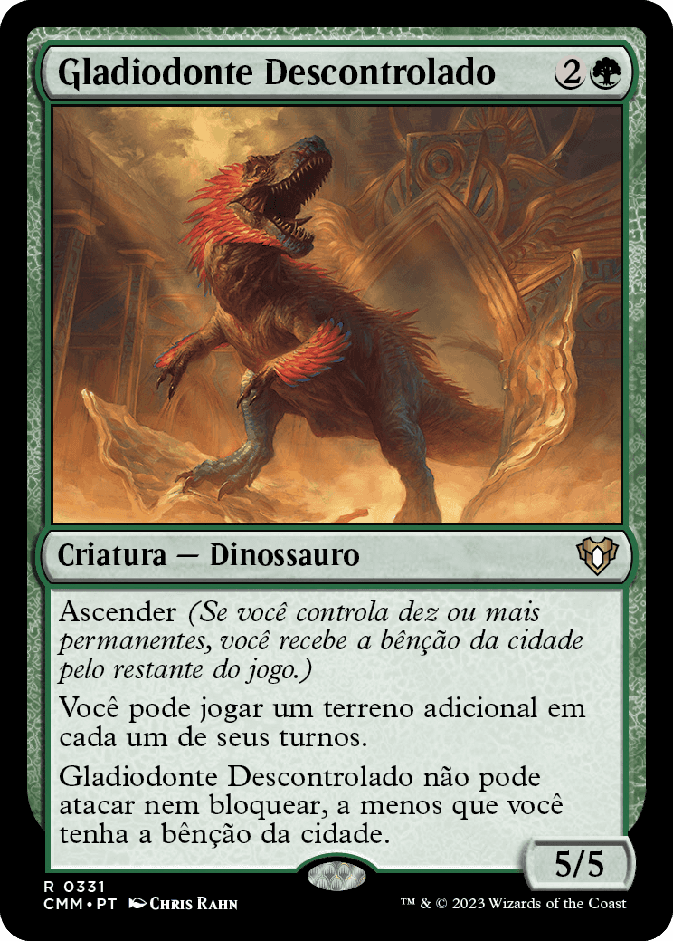 Gladiodonte Descontrolado / Wayward Swordtooth - Magic: The Gathering - MoxLand