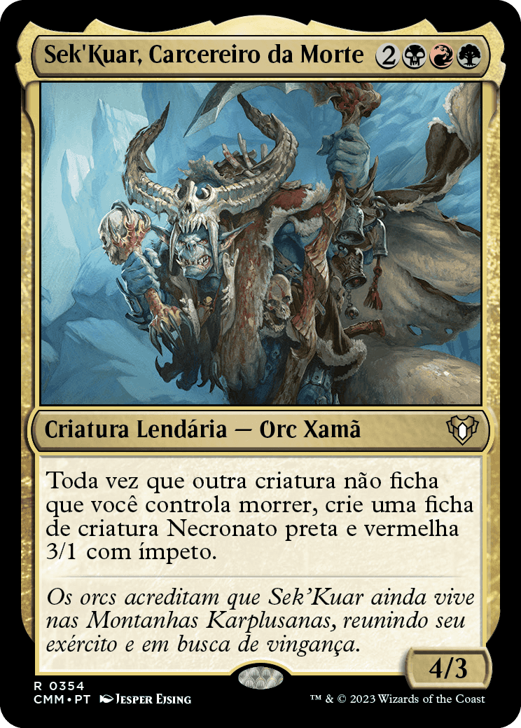 Sek'Kuar, Carcereiro da Morte / Sek'Kuar, Deathkeeper - Magic: The Gathering - MoxLand