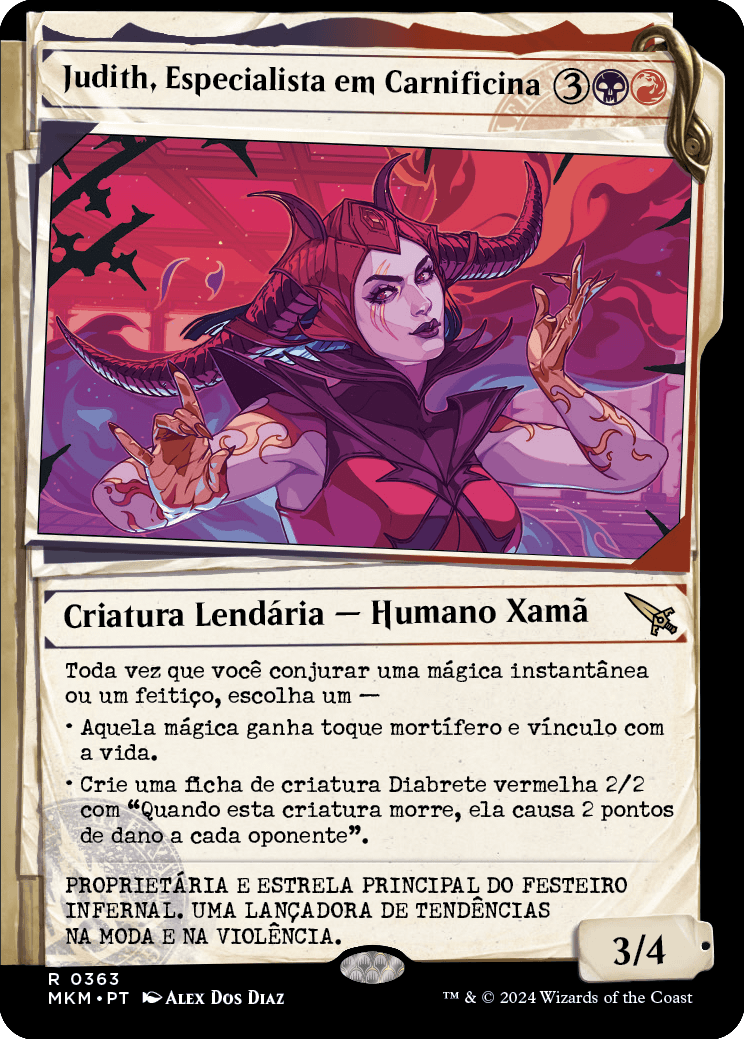 Judith, Especialista em Carnificina / Judith, Carnage Connoisseur - Magic: The Gathering - MoxLand