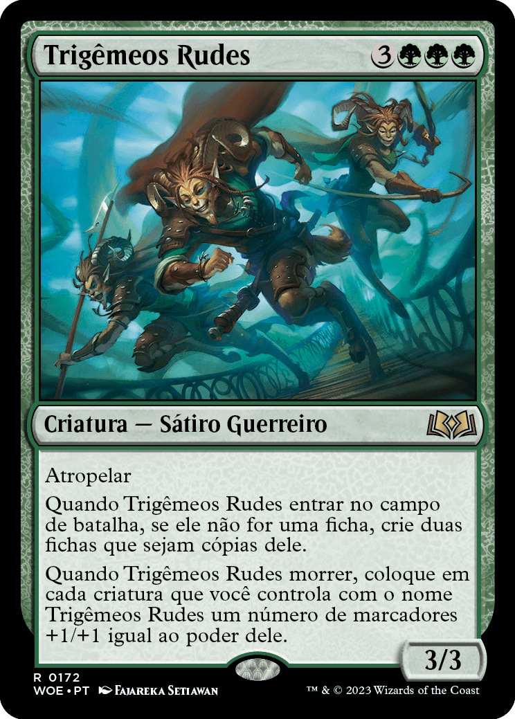 Trigêmeos Rudes / Gruff Triplets - Magic: The Gathering - MoxLand