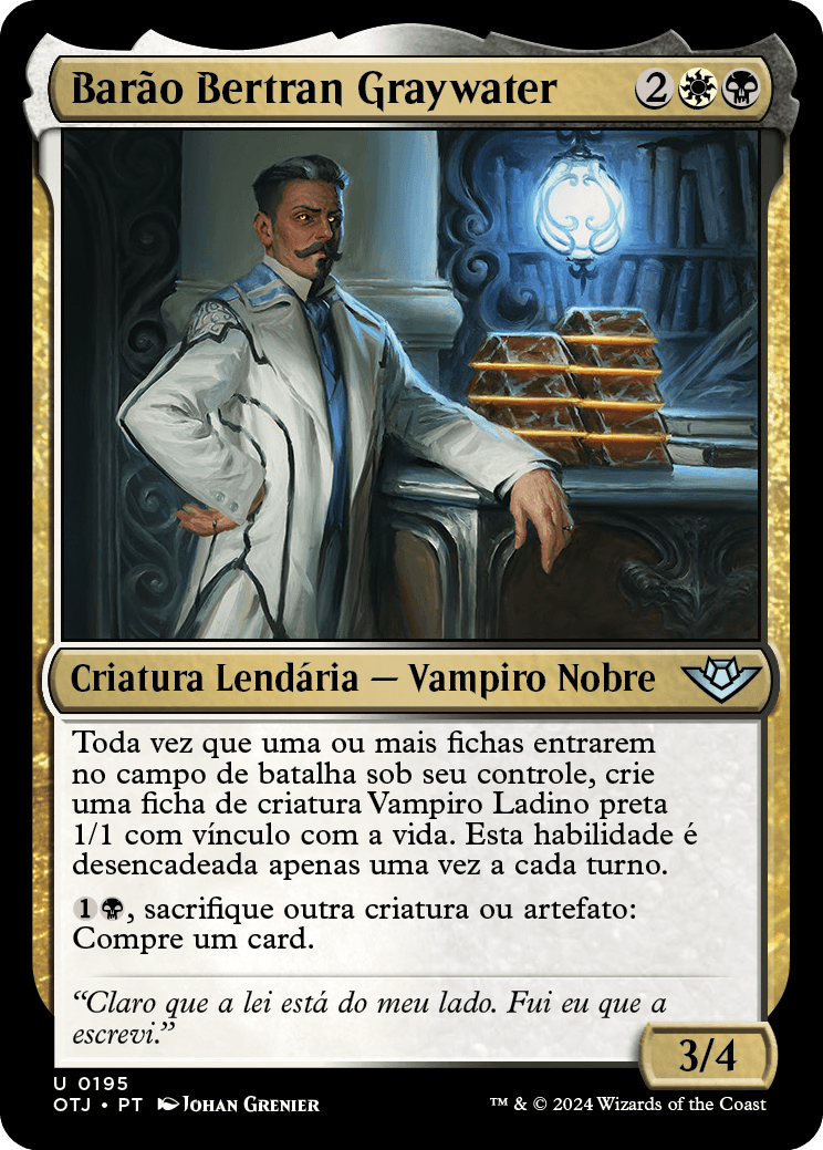 Barão Bertran Graywater / Baron Bertram Graywater - Magic: The Gathering - MoxLand