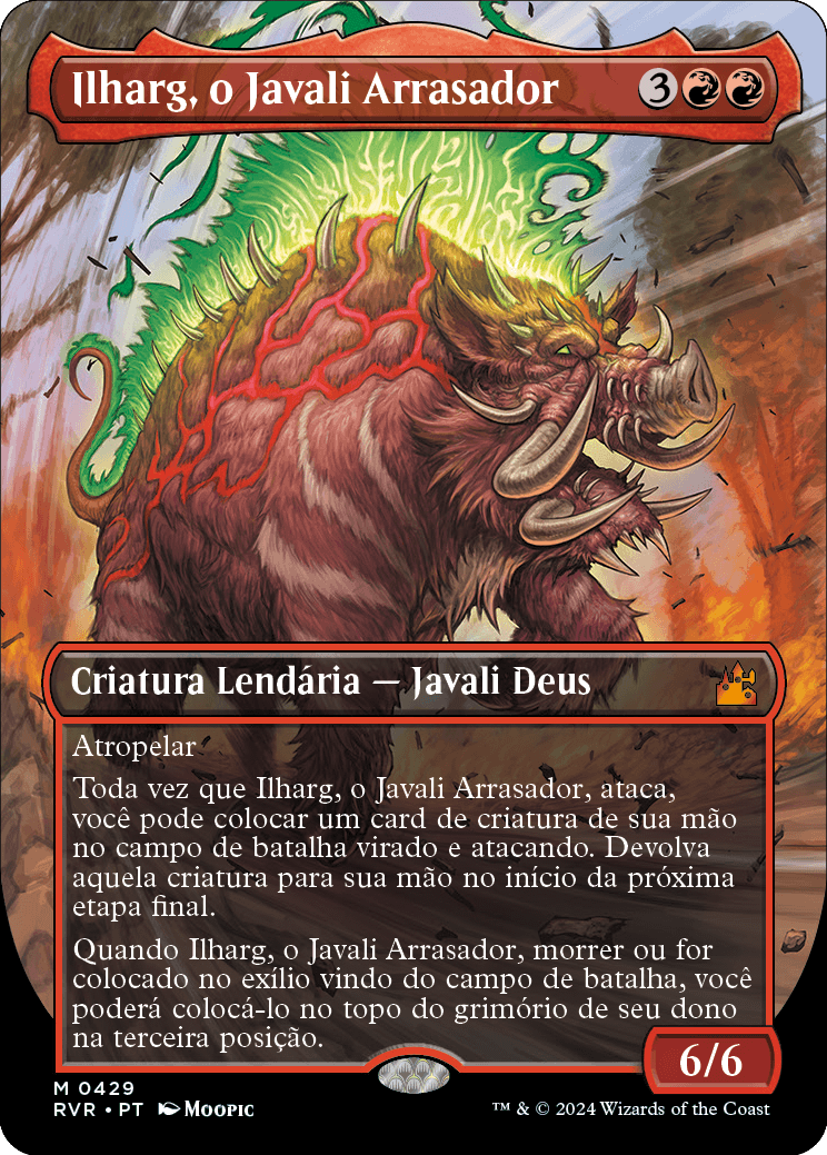 Ilharg, o Javali Arrasador / Ilharg, the Raze-Boar - Magic: The Gathering - MoxLand