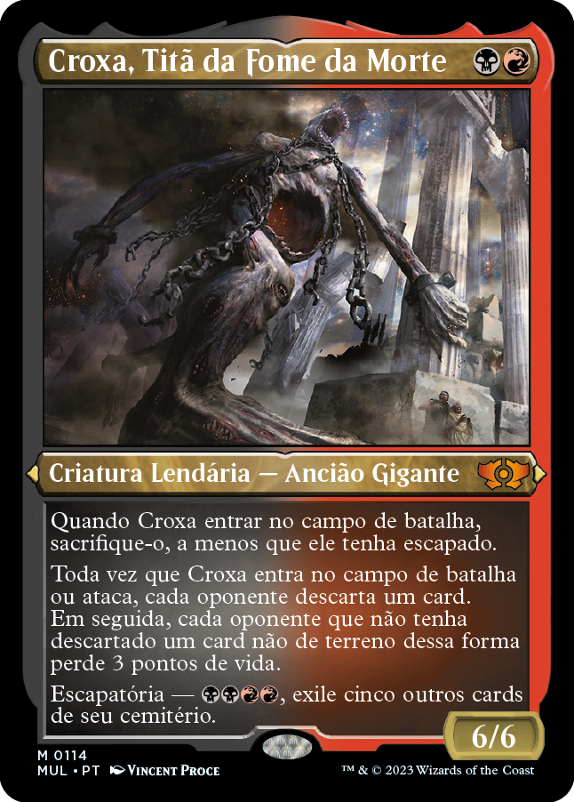 Croxa, Titã da Fome da Morte / Kroxa, Titan of Death's Hunger - Magic: The Gathering - MoxLand