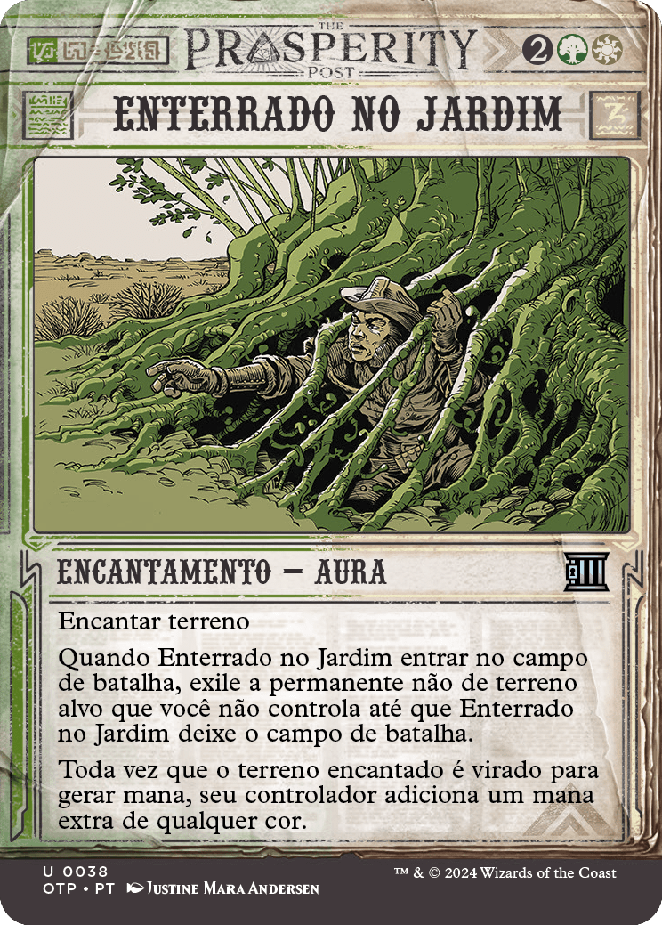 Enterrado no Jardim / Buried in the Garden - Magic: The Gathering - MoxLand