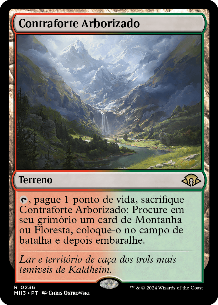 Contraforte Arborizado / Wooded Foothills - Magic: The Gathering - MoxLand