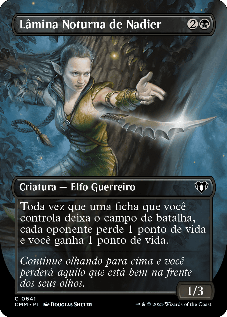 Lâmina Noturna de Nadier / Nadier's Nightblade - Magic: The Gathering - MoxLand