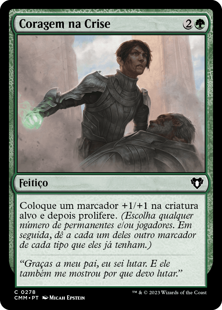 Coragem na Crise / Courage in Crisis - Magic: The Gathering - MoxLand