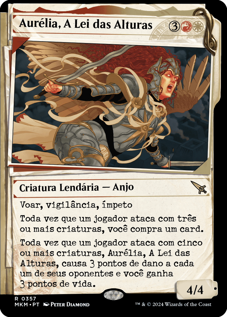 Aurélia, A Lei das Alturas / Aurelia, the Law Above - Magic: The Gathering - MoxLand