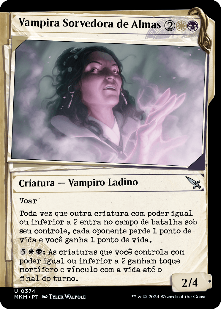 Vampira Sorvedora de Almas / Wispdrinker Vampire - Magic: The Gathering - MoxLand