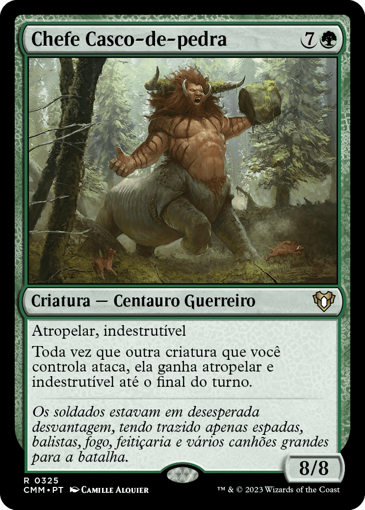 Chefe Casco-de-pedra / Stonehoof Chieftain - Magic: The Gathering - MoxLand