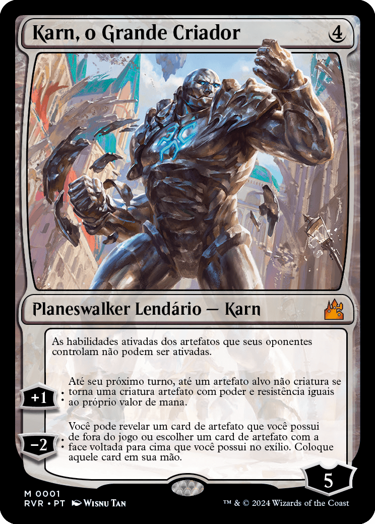 Karn, o Grande Criador / Karn, the Great Creator - Magic: The Gathering - MoxLand