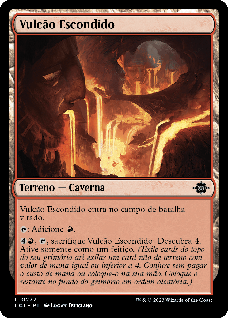 Vulcão Escondido / Hidden Volcano - Magic: The Gathering - MoxLand