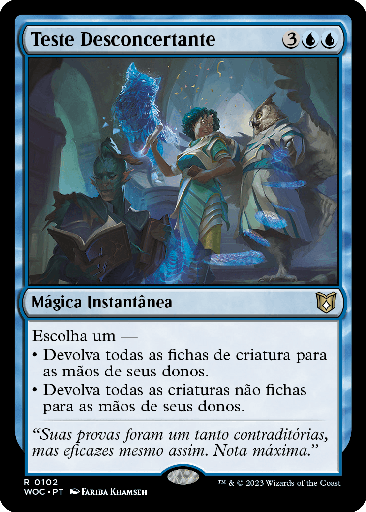 Teste Desconcertante / Perplexing Test - Magic: The Gathering - MoxLand