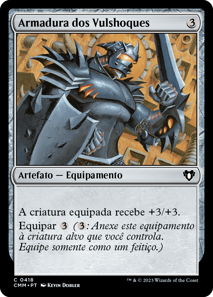 Armadura dos Vulshoques / Vulshok Battlegear - Magic: The Gathering - MoxLand