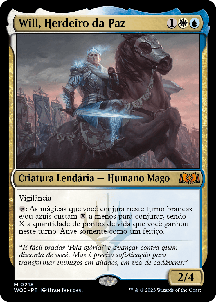 Will, Herdeiro da Paz / Will, Scion of Peace - Magic: The Gathering - MoxLand