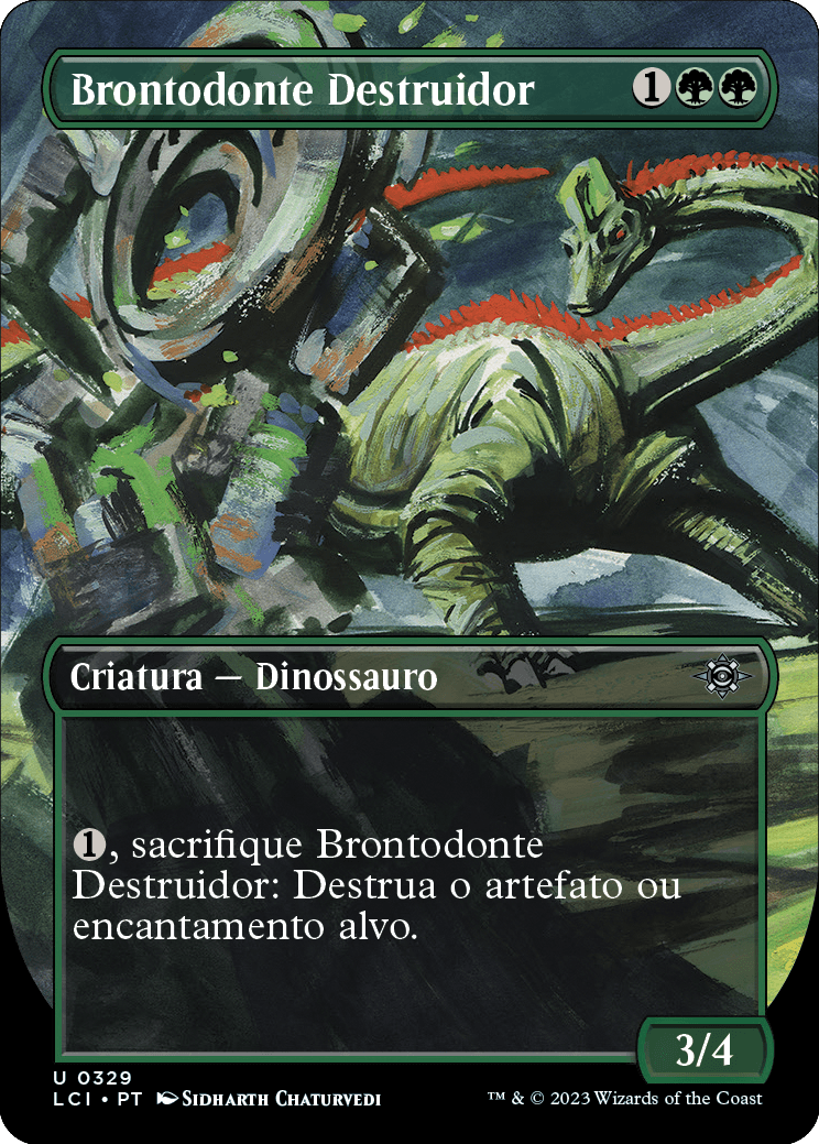 Brontodonte Destruidor / Thrashing Brontodon - Magic: The Gathering - MoxLand