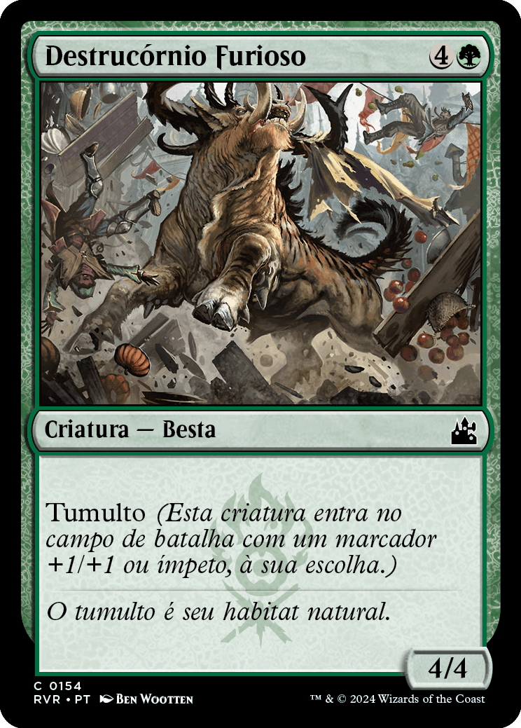 Destrucórnio Furioso / Rampaging Rendhorn - Magic: The Gathering - MoxLand