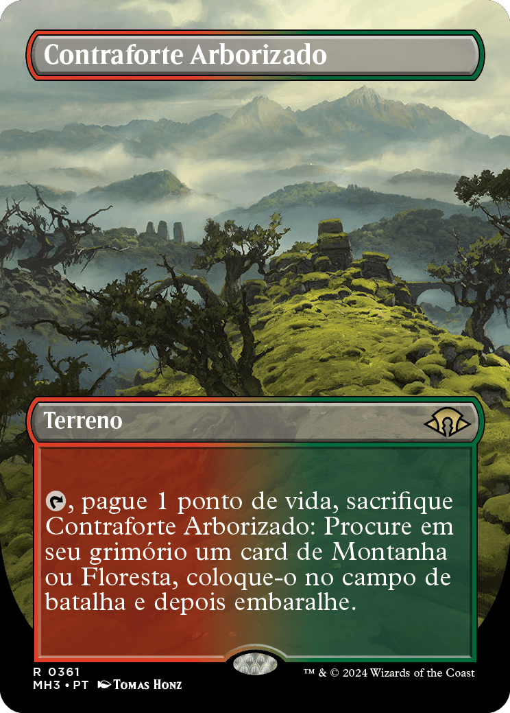 Contraforte Arborizado / Wooded Foothills - Magic: The Gathering - MoxLand