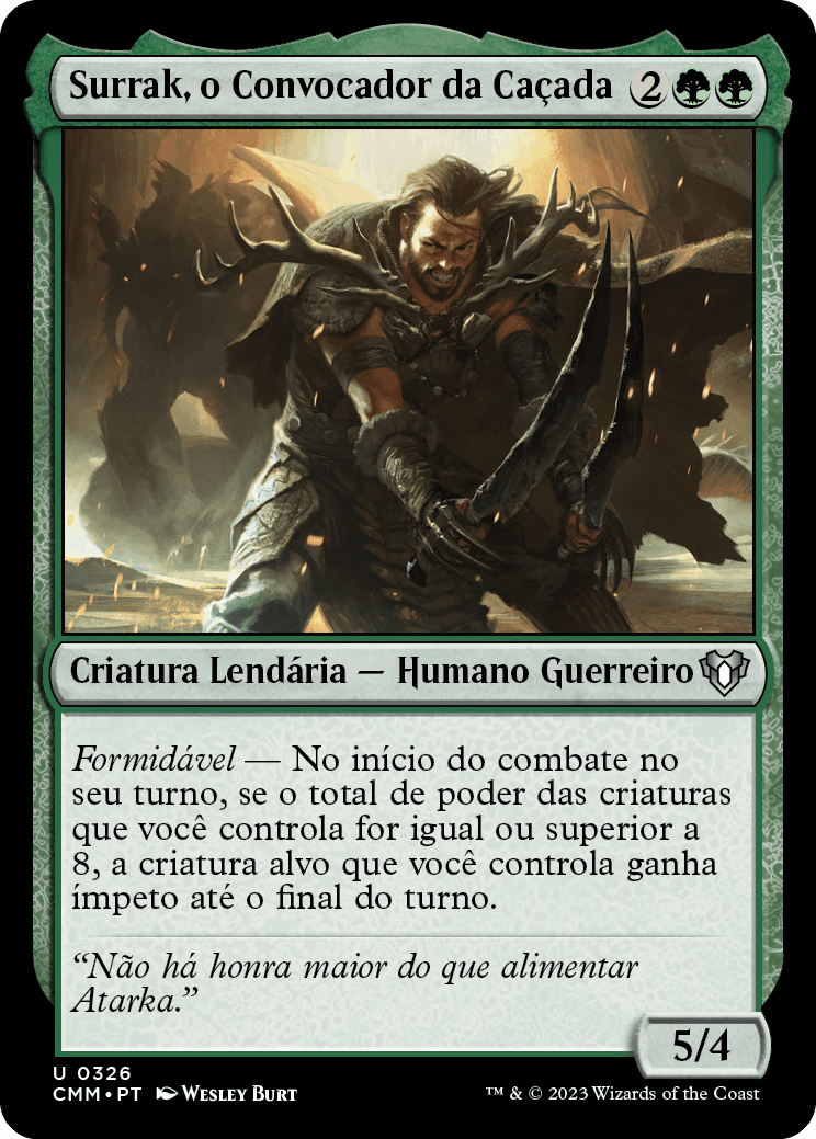 Surrak, o Convocador da Caçada / Surrak, the Hunt Caller - Magic: The Gathering - MoxLand