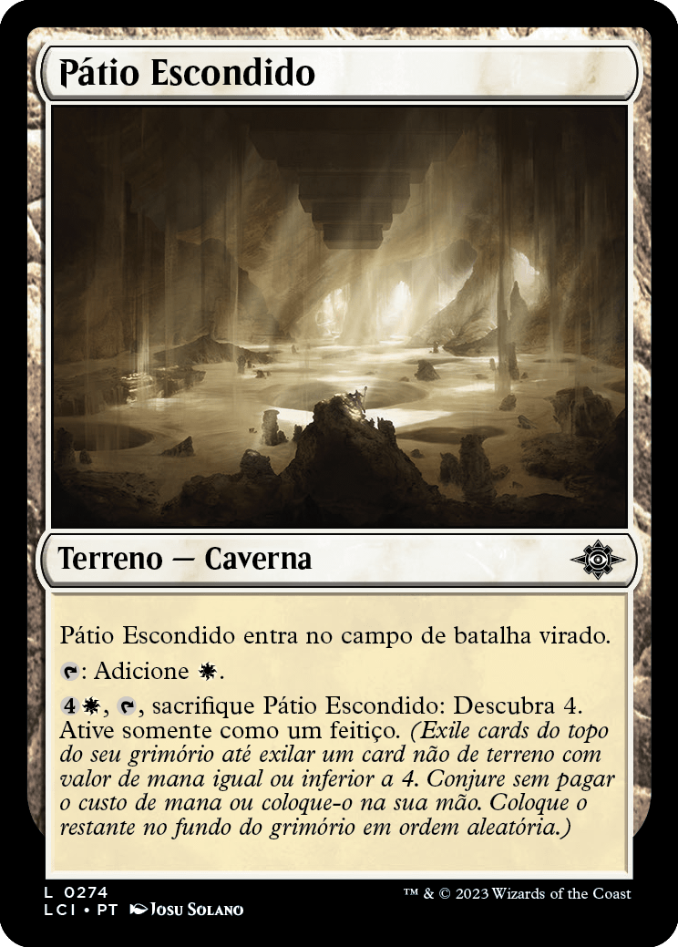 Pátio Escondido / Hidden Courtyard - Magic: The Gathering - MoxLand