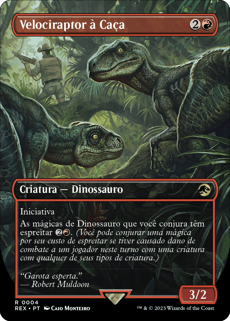 Velociraptor à Caça / Hunting Velociraptor - Magic: The Gathering - MoxLand