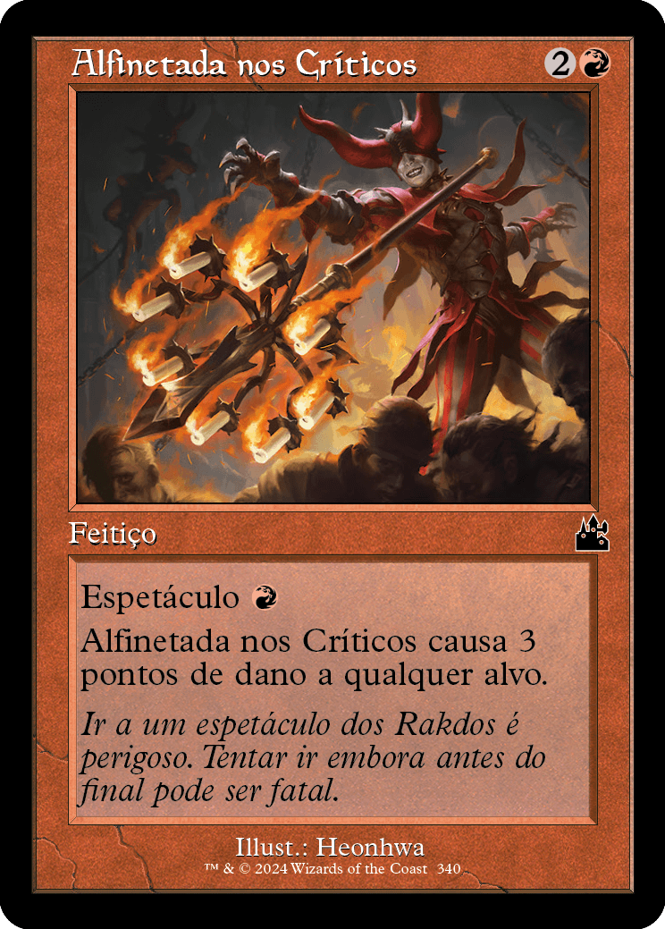 Alfinetada nos Críticos / Skewer the Critics - Magic: The Gathering - MoxLand