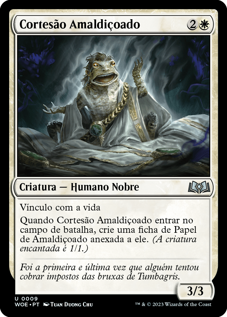 Cortesão Amaldiçoado / Cursed Courtier - Magic: The Gathering - MoxLand