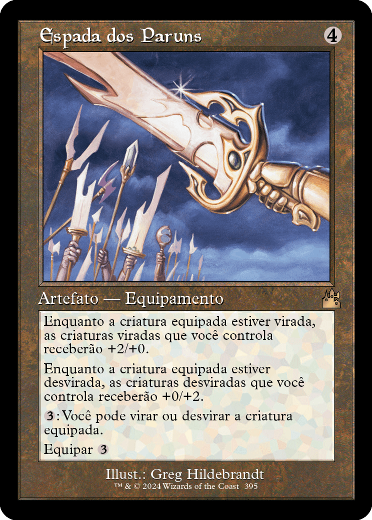 Espada dos Paruns / Sword of the Paruns - Magic: The Gathering - MoxLand