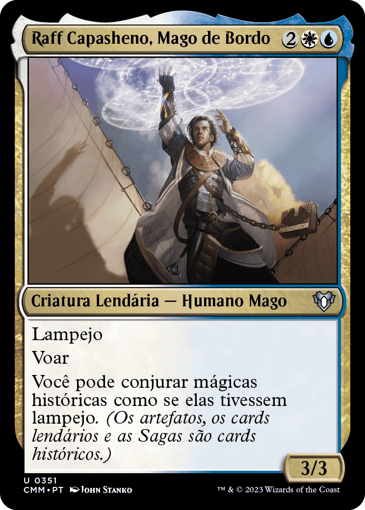 Raff Capasheno, Mago de Bordo / Raff Capashen, Ship's Mage - Magic: The Gathering - MoxLand