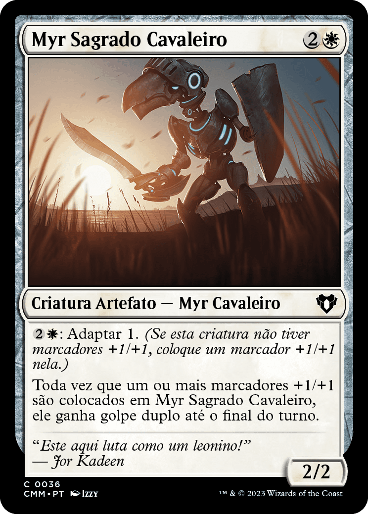 Myr Sagrado Cavaleiro / Knighted Myr - Magic: The Gathering - MoxLand