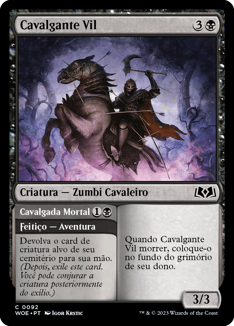 Cavalgante Vil / Fell Horseman - Magic: The Gathering - MoxLand