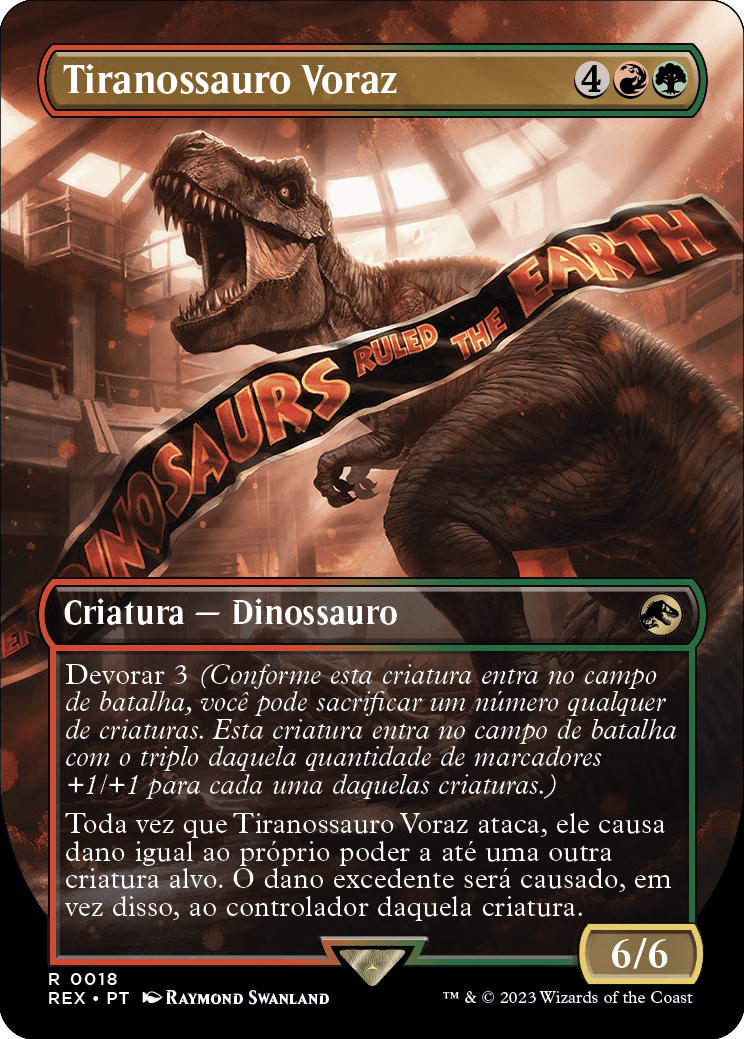 Tiranossauro Voraz / Ravenous Tyrannosaurus - Magic: The Gathering - MoxLand