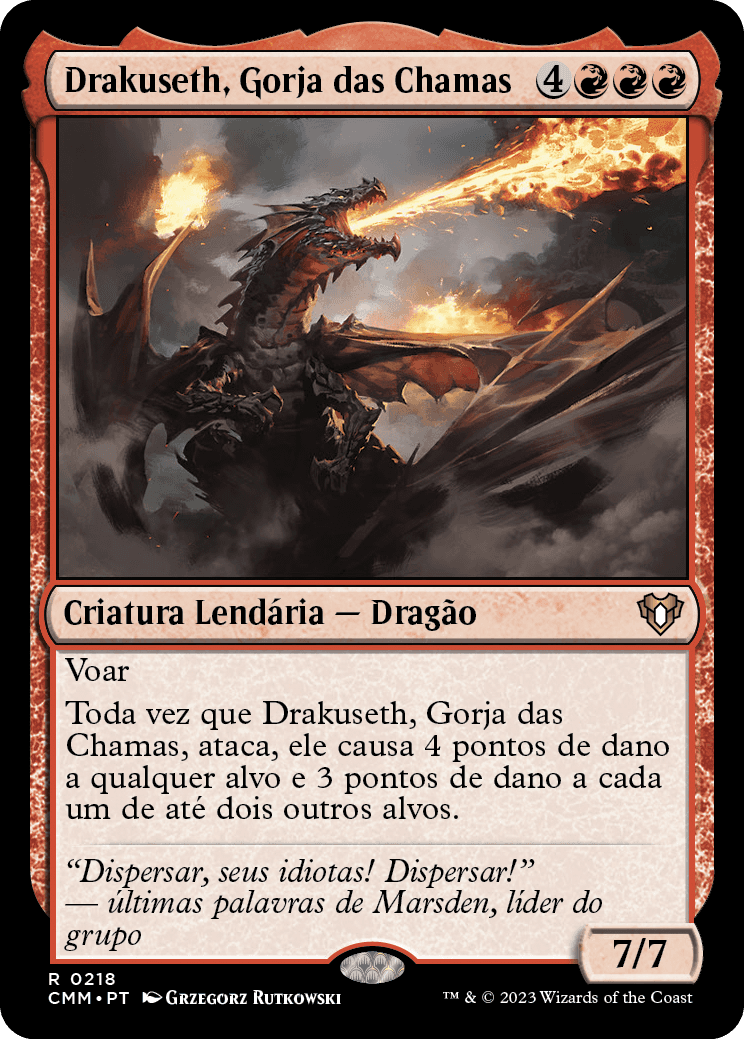 Drakuseth, Gorja das Chamas / Drakuseth, Maw of Flames - Magic: The Gathering - MoxLand