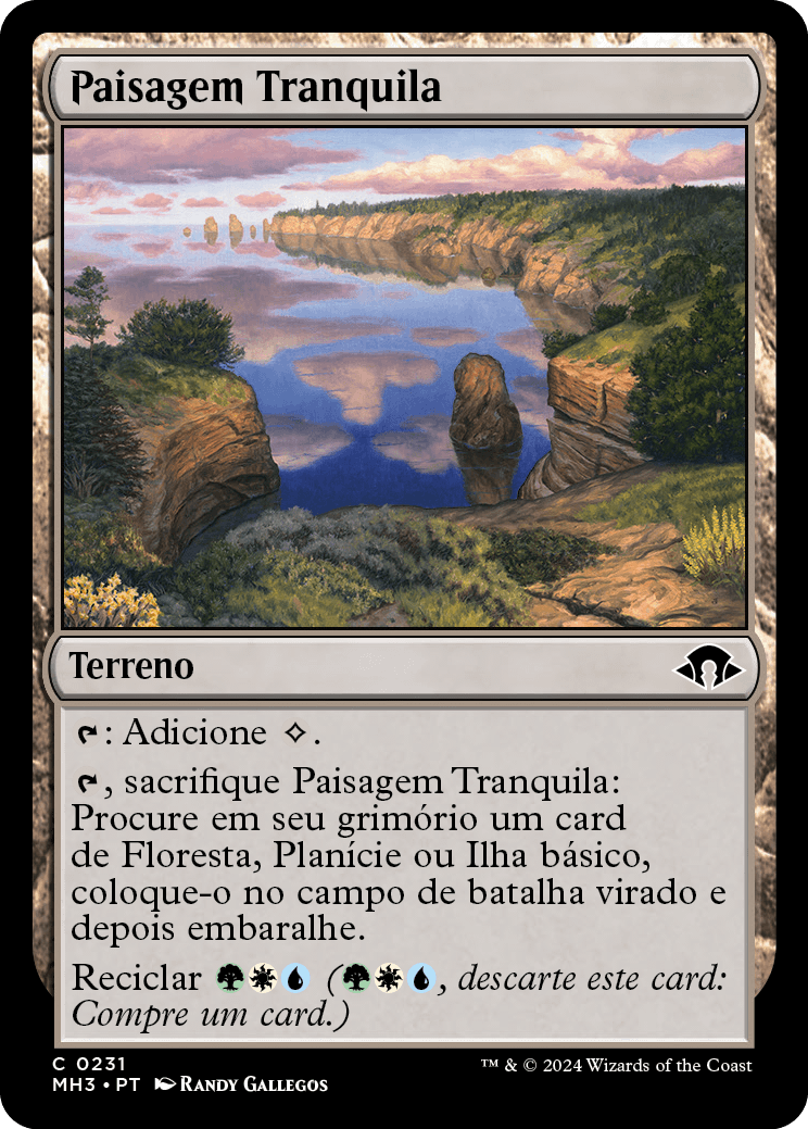 Paisagem Tranquila / Tranquil Landscape - Magic: The Gathering - MoxLand